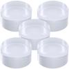 Tsukushi Science Acrylic Blocks, 40mm Diameter X 20mm Height, 5 Pieces, Cylinder Base, Round Display Stand, Transparent, Clear, Display Base, R40-20*5