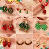 Christmas Ornaments Creative Christmas Tree Earrings Simple Snowman Bell Earrings Female