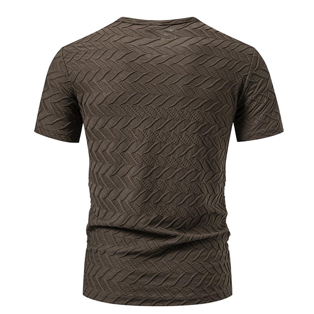 Men's Summer Fashion Round Neck Tops Casual Loose Short Sleeve T-shirt