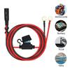 1 Piece Quick Release SAE Cable with Fuse Terminal O Connector Battery Charger Extension Adapter Wire 16AWG Terminal