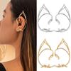 Korean Style Elf Ear Clip Zinc Zinc Alloy Cat Ear Hollow Ear Clips Cute   Party