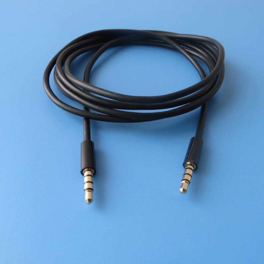 3.5mm Male To Male Auditory Cable 4 Pole Gold Plated for Stereo and Microphone Wide Compatibility For Car Headphone