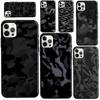 Black Night Camo Camouflage Case For iPhone 12 Pro Max 13 Mini 6S 7 8 Plus SE 2020 Case For iPhone 11 Pro Max XS X XR