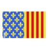 Drapeau - Lozère - 96 X 144 Cm - Polyester - Impression Recto/verso - Œillets En Fer