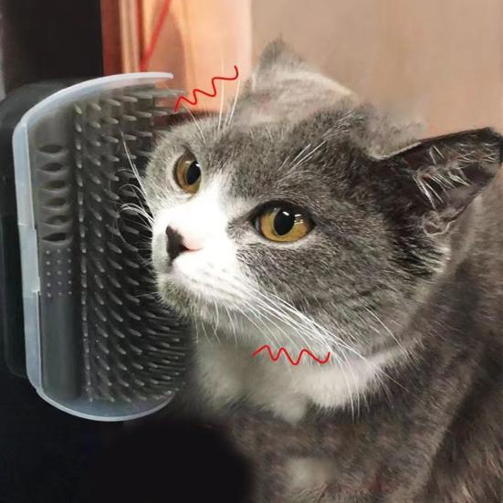 Cat Self Groomer Wall Table Legs Corner Massage Comb Cat Scratcher Grooming
