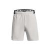 Vanish Logo Print Woven Polyester Fitted Mid-Rise Sports Shorts Men Shorts Clay-White 1373718-114