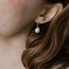 MERRYMOTIVE [Silver] Freshwater Pearl Drop Earring
