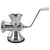 Manual Meat Grinder Silver Suction Cup Type Meat Mincing Machine Aluminum Alloy Sausage Filling Machine for Home Kitchen