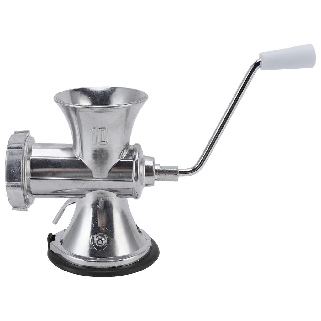 Manual Meat Grinder Silver Suction Cup Type Meat Mincing Machine Aluminum Alloy Sausage Filling Machine for Home Kitchen