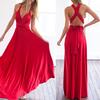 New Size Women Fashion Sleeveless Halter Bandage Ball Gown Multi Worn Sexy Long Dresses Plus Size