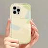 Purple Wash Painting Clear Phone Case For Iphone 13 11 12 14 Pro Max Xsmax X Xr 6 6s 7 8 Plus Se 2020 2022 Shockproof Back Cover