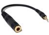 Sennheiser Cable Adapter Female To Male Plug 6.3mm 3.5mm