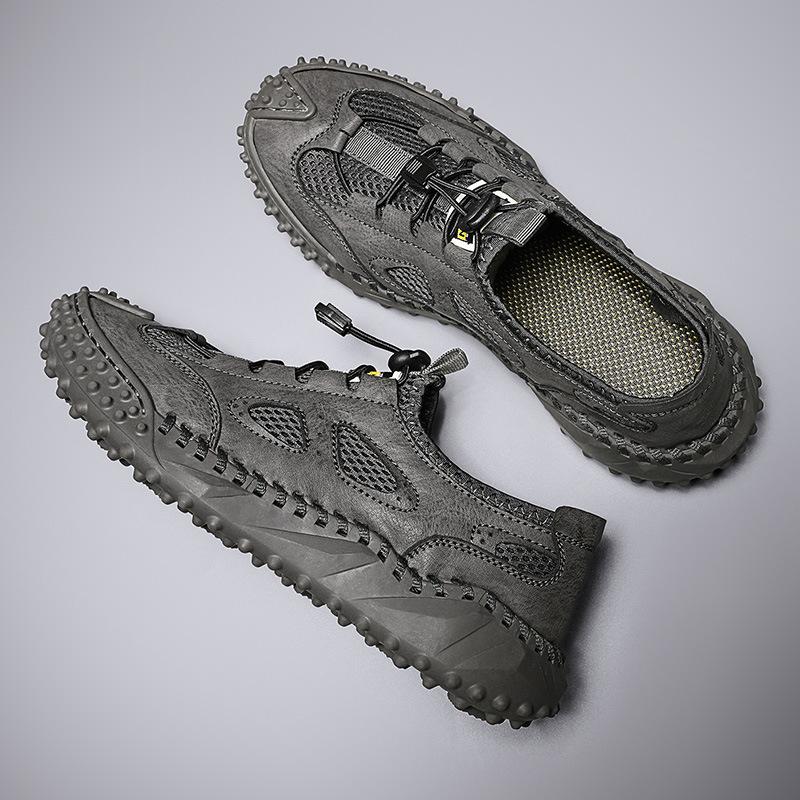 2025 Summer New Handmade Shoes Men's Casual Shoes Lightweight Wear-resistant Casual Men's Shoes Fashion Outdoor Tooling Shoes