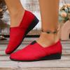 Fashion 2025 Summer Women Slip-On Flats Shoes Breathable Casual Loafers Fashionable Old Cloth Round Toe Sneakers Women Zapatos De Mujer