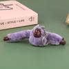 Cute Girl Plush Fur Monkey Key Chain Orangutan Keychain On Pant Women Bag Car Trinket Female Toy