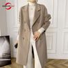 100% Wool Women Coat Autumn Wool Long Coat Handmade Pea Coat Winter Warm Wool Long Jacket Overcoat