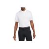 Nike Dri-FIT Victory Solid Logo Short Sleeve Polo Shirt Men Tops White DH0824-100