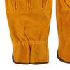 Utility Work Gloves Cowhide Leather Heat Resistant Gloves Protective Working Gloves for Driver Welder Yellow