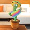 32cm New Style Electronic Dancing Cactus Plush Toys Singing &Dancing Glowing Education Gift Dolls For Baby Kids Room Decoration