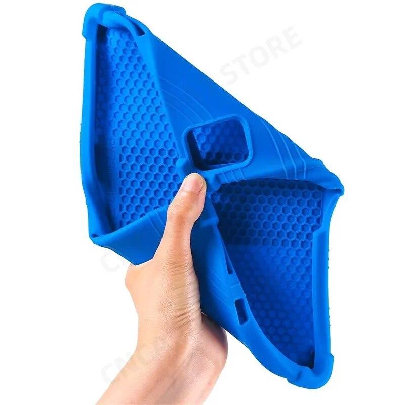 4 Thicken Cornors Silicon Cover with Kickstand For Blackview Tab 13 Pro Case 10.1" Tablet PC Shockproof Funda For Oscal Pad 13