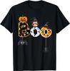 Halloween Boo Owl with Witch Hat Spiders Boys Girls Kids T-Shirt Casual Short Cotton Daily Four Seasons Tees Holiday Tshirts
