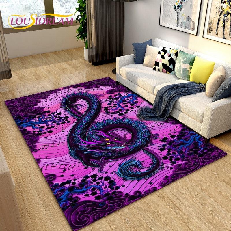 3D Creative Music Cartoon Area Rug Large,Carpet Rug for Living Room Bedroom Sofa Doormat Decoration,kids Play Non-slip Floor Mat
