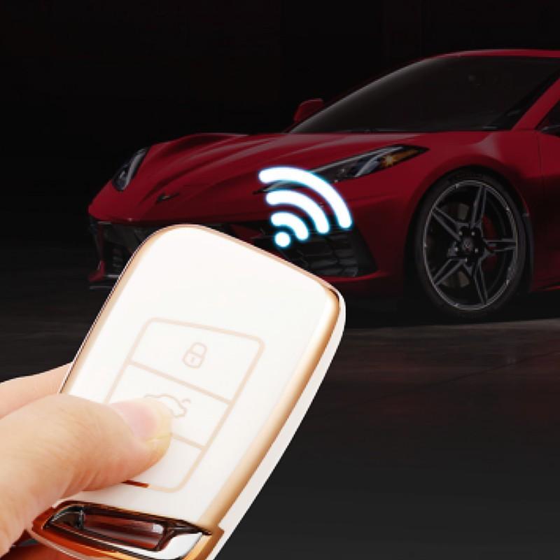 Soft TPU Car Remote Key Case Cover Holder Shell Fob For Volkswagen VW Magotan Passat B8 For Skoda Superb A7 Accessories