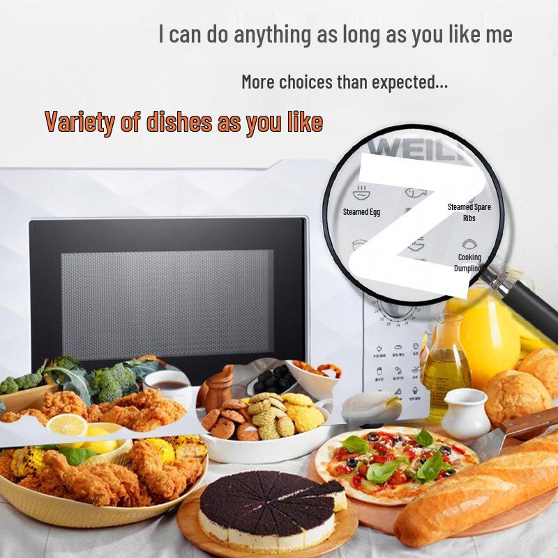 Маленькая микроволновая печь с поворотным столом объемом 20 л с равномерным нагревом и классическим механическим управлением D20MXP01.