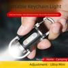 Waterproof Mini Keychain Flashlight USB Rechargeable Keychain Light  For Camping Fishing Walking