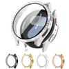 Glass+Diamond Case for Samsung Galaxy Watch 7 44mm 40mm Accessories Screen Protector Hard PC All-around Bumper Galaxy Watch 7 40mm Cover