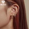 Diverse Circular Shape 4 Pairs of Stud Earrings Set for Women Fine Jewelry