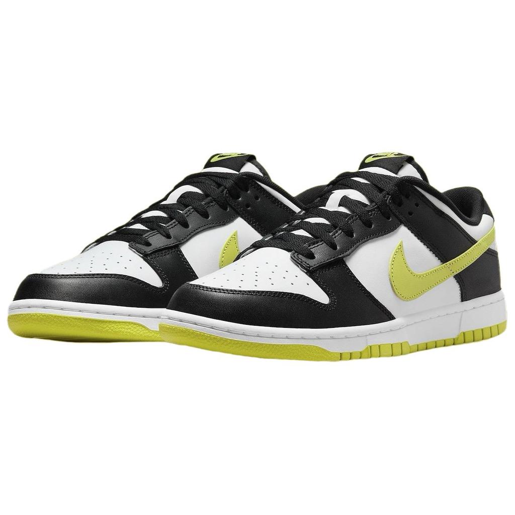 Nike Dunk Low Black Bright Cactus Men Sneakers White DV0833-110