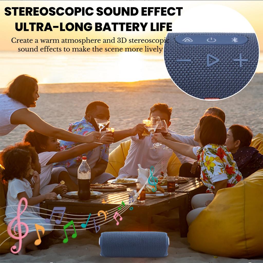 FLIP 7 Bluetooth Speaker  Portable IPX7 Waterproof Wireless Outdoor Speaker