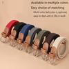 Belt Woven Canvas Belt Metal Buckle Men Women Elastic Braided Belt Punch Free