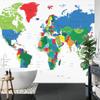 Photomural World Map Washable Fleece 520x318