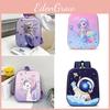 Elsa Cartoon 3d Hard Shell Double Shoulder Backpack Unicorn Schoolbag Waterproof