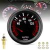 Universal 52 Mm 12V Car Water Temperature Gauge 40 - 120 Degree Celsius Water Temp Meter for Car / Boat / Truck / ATV with Temperature Sensor