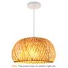 New Bamboo Lamp Shade - Natural Hand-Woven Rattan Chandelier Bamboo  Lighting Fixtures Hanging Light