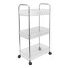 Kitchen Storage Rack Multifunctional 3 Tier Mobile Storage Cart for Bathroom Laundry Room Narrow Places