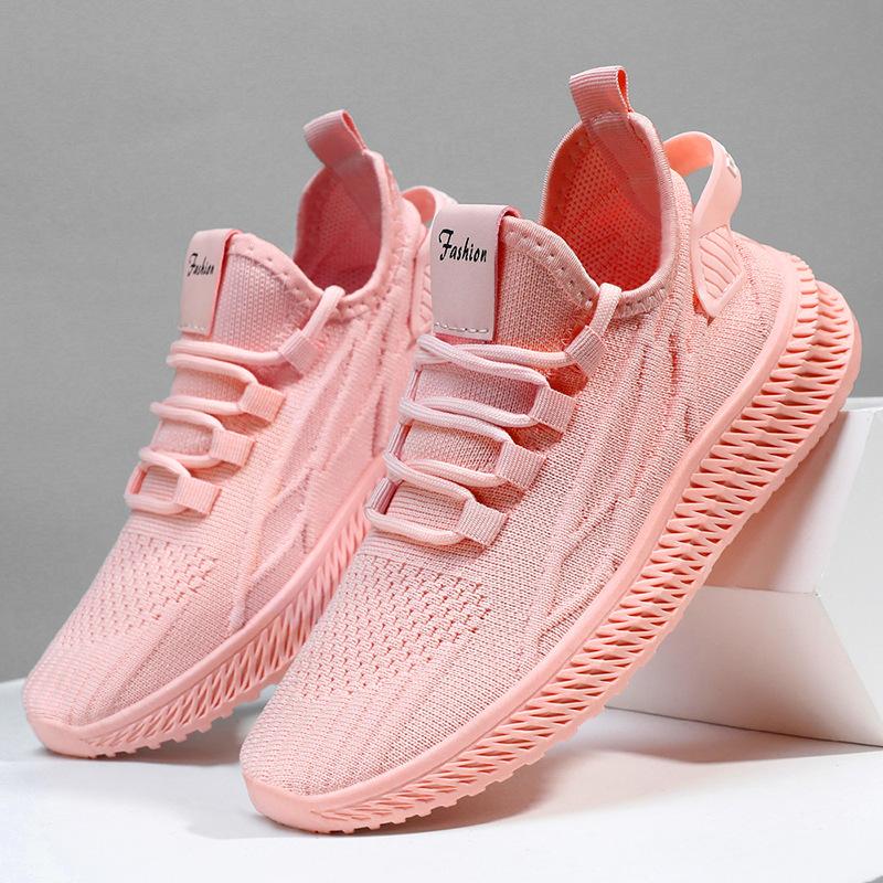 Shoes for Women's New Summer Fashion Casual Single Shoes Temu Trendy Mesh Breathable Sports Shoes