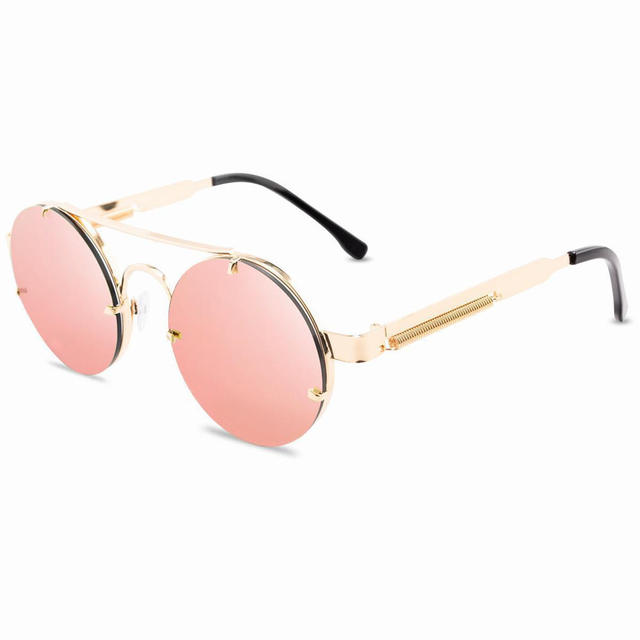 Vintage Punk Style Sunglasses For Women  Men Retro Round Metal Frame Summer Spring Luxurydesign Car Glasses Eyewear Uv400