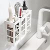 Wall-Mounted No-Punch Hair Tool & Makeup Organizer for Bedroom/Bathroom