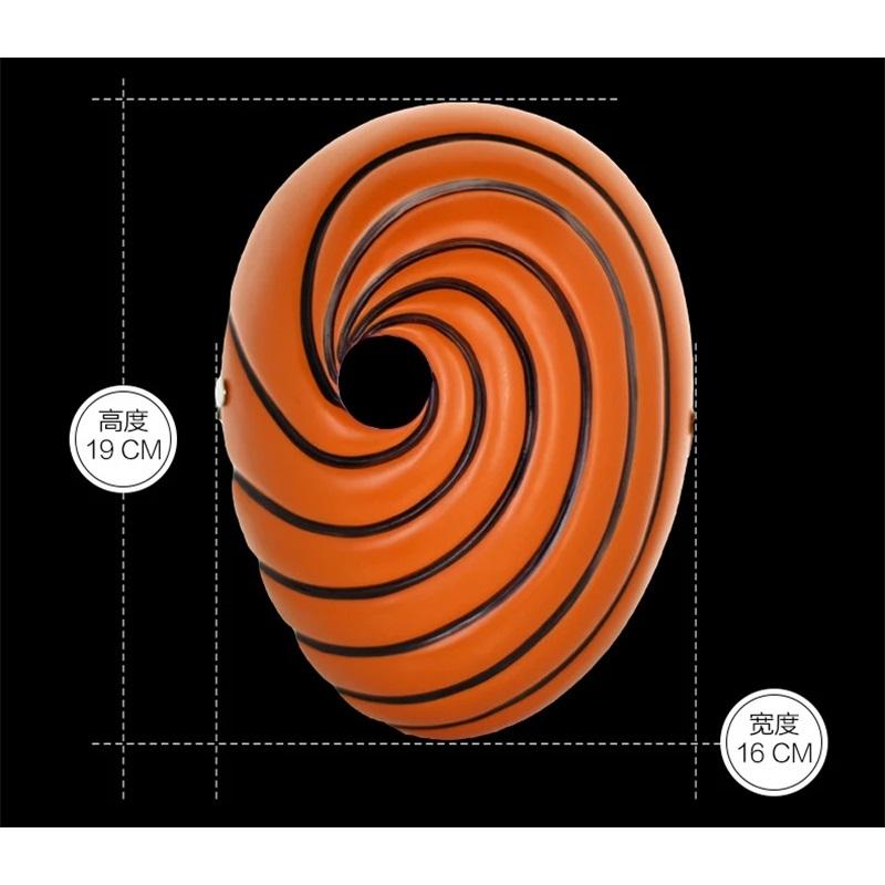 Japan Anime Cartoons Unisex Tobi Obito Akatsuki Ninja Madara Masquerade Cosplay Full Face Resin Party Mask Mask