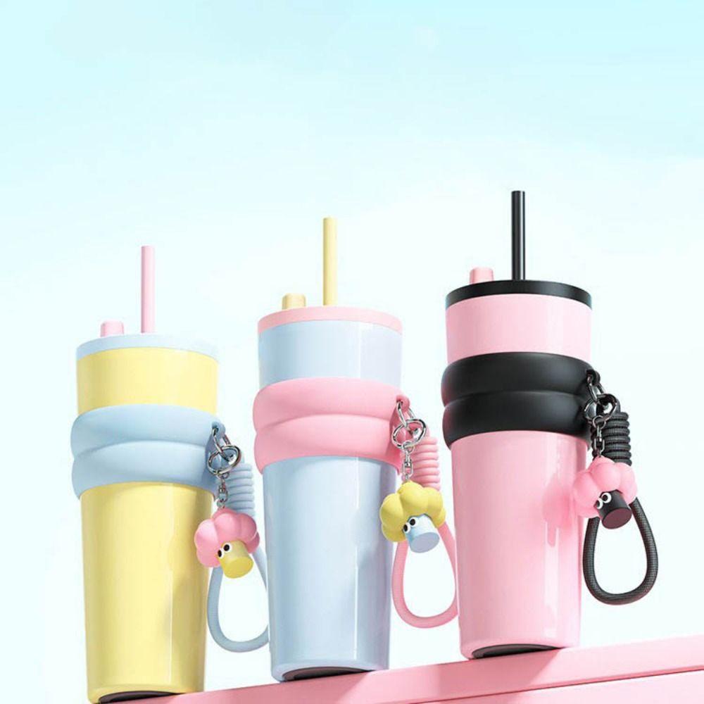 316 Stainless Steel Insulated Cup Bow Thermal Water Bottle Vacuum Cup for Student Children