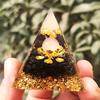 Crystal Pyramid Gravel Resin Desk Ornament
