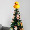 Украшение для Рождественской елки Утка Верхушка для елки Праздничная утка Верхушка для Рождественской елки для дома и улицы Праздничный декор Желтая для Рождества