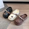 Fashion and Comfortable Versatile Cool Slippers 2025 Spring and Summer Cute Puppy Thick Bottom Height Stepping On Shit Feeling Bag Head Half Slipper