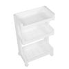 Beauty Salon Trolley Mobile Cart 3 Tiers Smoothing Wheel Salon Spa Rolling Cart for Beauty Instrument