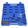 14Pcs Fuel Nozzle Cleaning Tool Kit Injector Shaft Plugs Wire Nylon Brushes for Nozzle Base