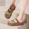 Summer 2025 New Non-slip Beach Cool Slippers Women's Shoes Casual Two Wear Versatile Fashion Platform Slippers